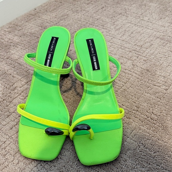 JESSICA RICH Steve Madden Harriett Lime Green High Heel - Picture 5 of 8